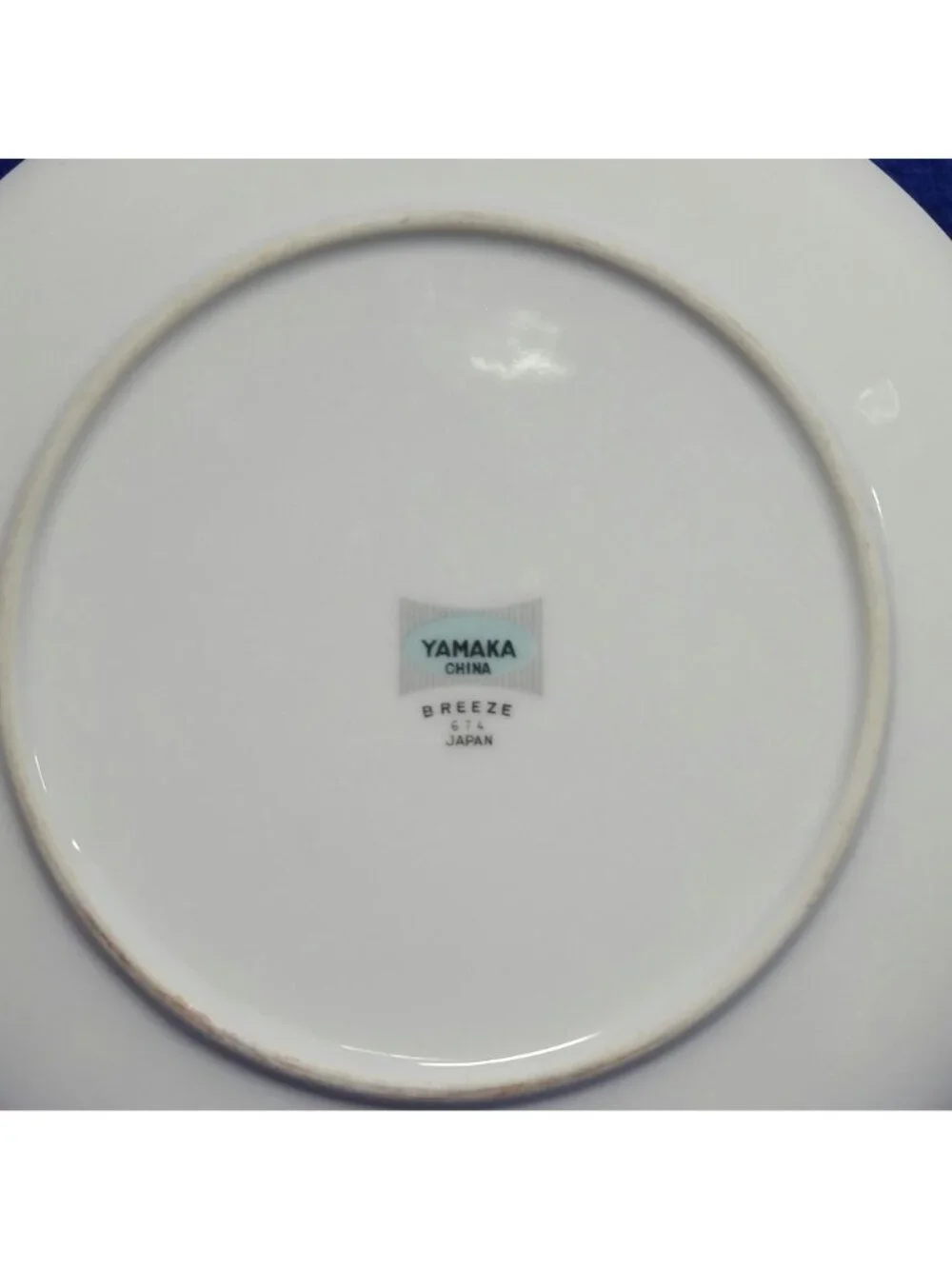 Vintage Yamaka Breeze Salad Plate 674 Pink Brown and Green Leaves 1950's MCM
